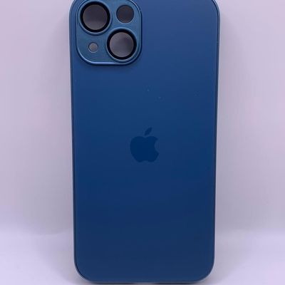 Чохол TPU+Glass Sapphire matte case для Apple iPhone 14 (6.1) (Navy Blue) 57441 57441* Чехол